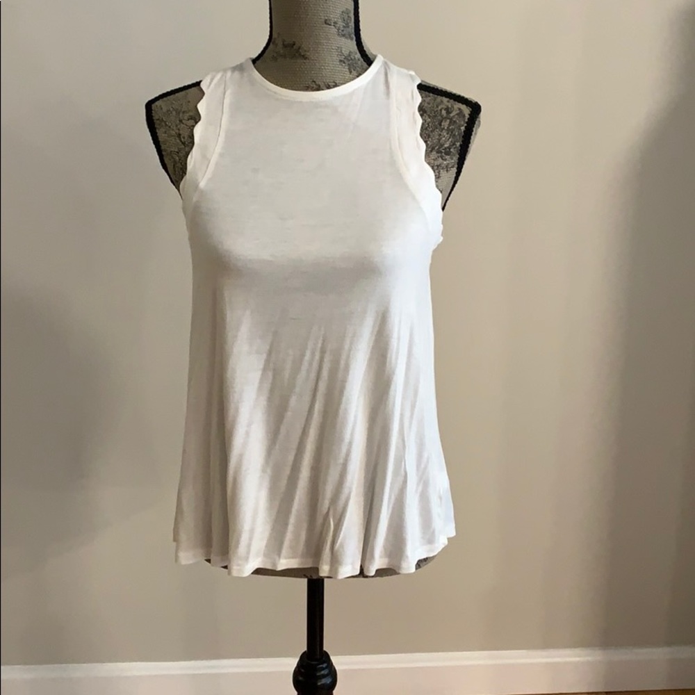 White tank top